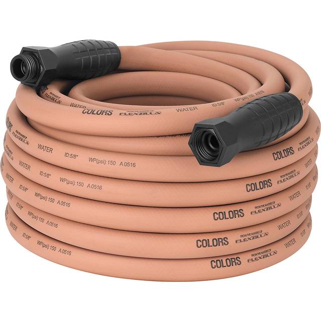 Colors SwivelGrip Garden Hose  58 x 75  34  11 12 GHT Fittings  Red Clay