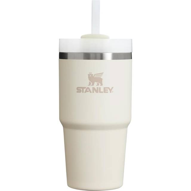 STANLEY Vacuum Quencher Cream 600ml Cold Insulated Sturdy Straw Water Bottle Summer Outdoor Dishwasher Safe Warranty Japanese H2.0 0.6L 2.0 (Genuine