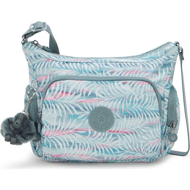 Kipling Crossbody Bag Gabb S Palmtree Leaves Print Medium Woman 100% Recycled Polyester