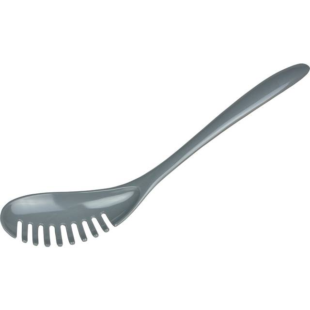 Gourmac 12Inch Melamine Pasta Server Spaghetti Fork  Strainer  Gray