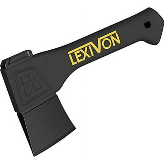 LEXIVON V9 Camping Hatchet, 9-Inch Axe | Ergonomic Grip, Lightweight Fiber-glass Composite Handle | Protective Carrying Sheath Included (LX-V9)