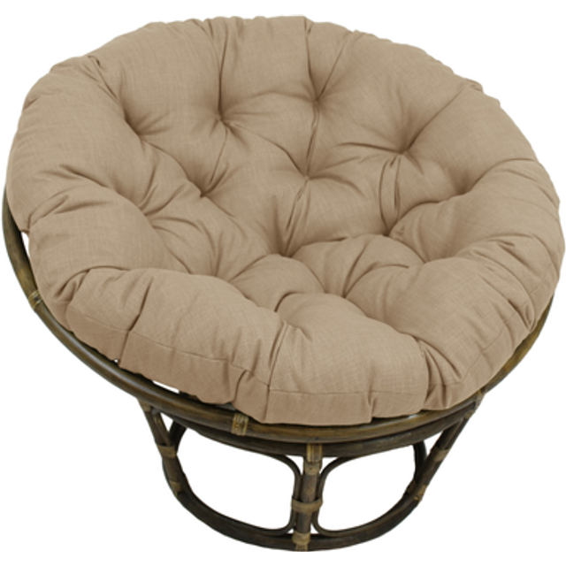 Blazing Needles 48-inch Indoor/Outdoor Papasan Cushion Sandstone