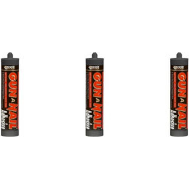 Everbuild Gun A Nail High Strength Building Adhesive White 295 ml
