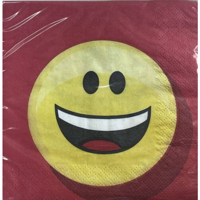 "Show Your Emojions 5"""" Paper Beverage Napkins: 16 Count"