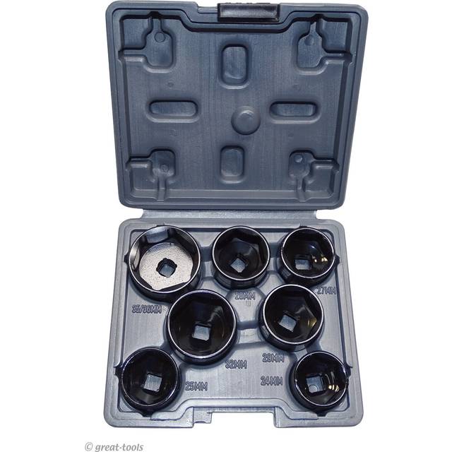 Lisle LS13270 Low Profile Filter Socket Set - 7 Piece