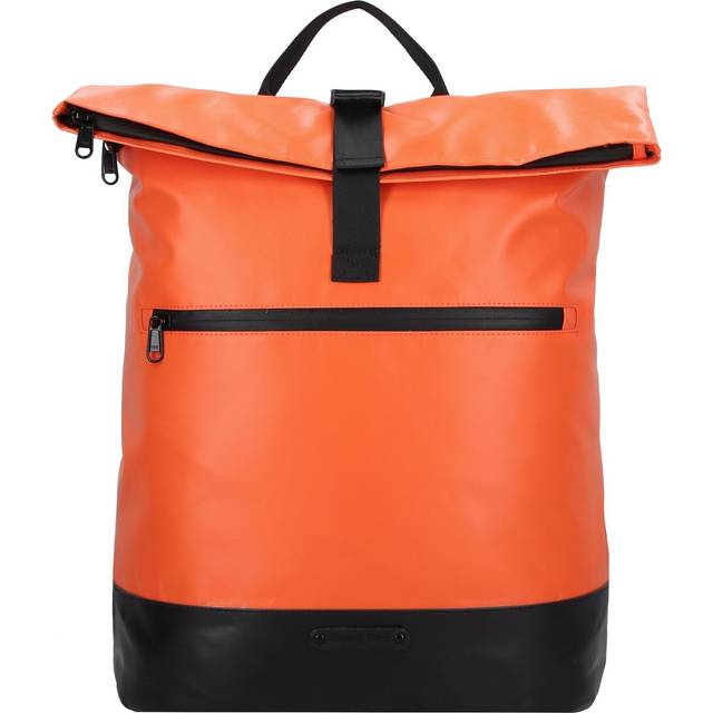 Greenburry Upcycled Tarpaulin Daypack 42.5 cm Laptop compartment orange
