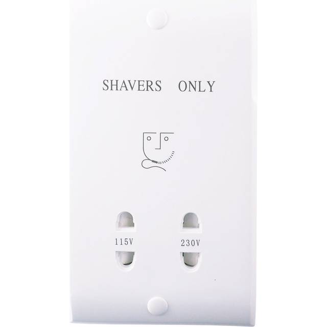 NxtGen Montana Shaver Socket Dual Voltage White