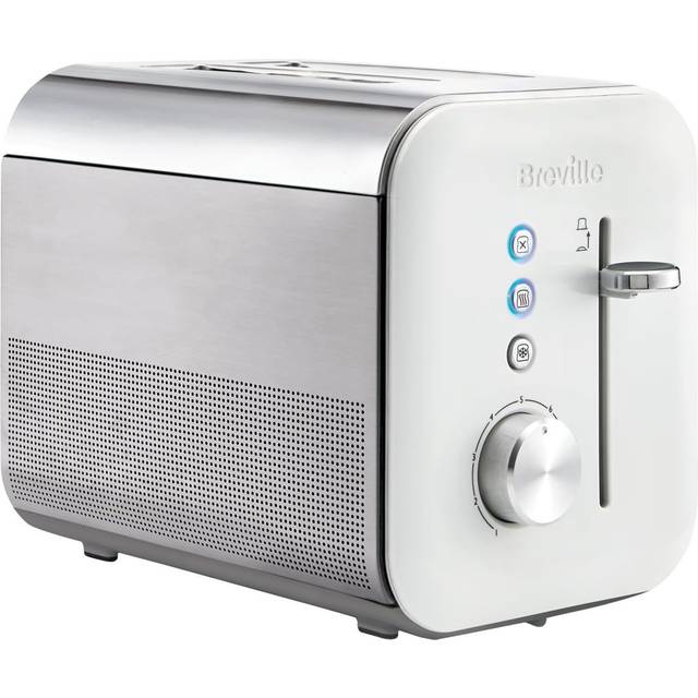 Breville Brödrost för 2 skivor | "High Gloss"-kollektion | med justerbar rostning/lyftmekanism | vit [VTT676]