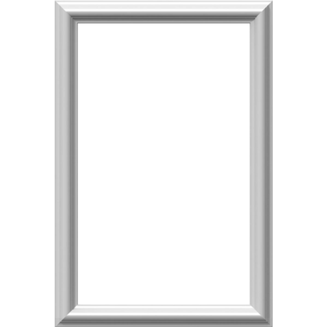 "Ekena Millwork PNL16X24AS-01-CASE-12 Ashford Molded Classic Wainscot Wall Panel  16""""""""W x 24""""""""H x 1/2""""""""P  Factory Primed White  12 Count"