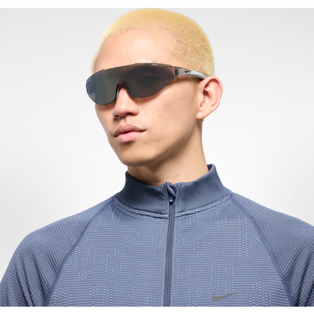 Nike Chrome Mirror Shield Unisex Sunglasses NIKE ATHENA EDGE IB3517X 012 69 - Silver Tone (OS)