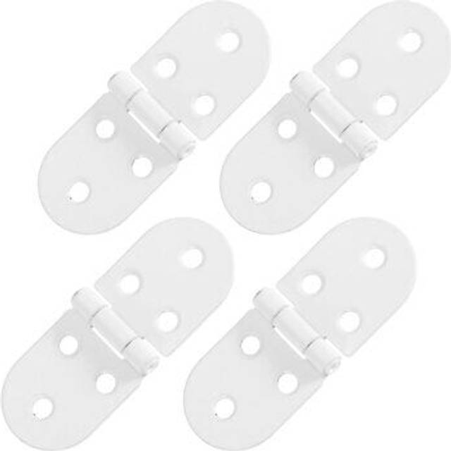 Folding table hinge, 4pcs iron 270 degree table hinges, white