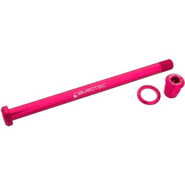 Burgtec Rear Axle - Pivot 185.3mm, Toxic Barbie Pink