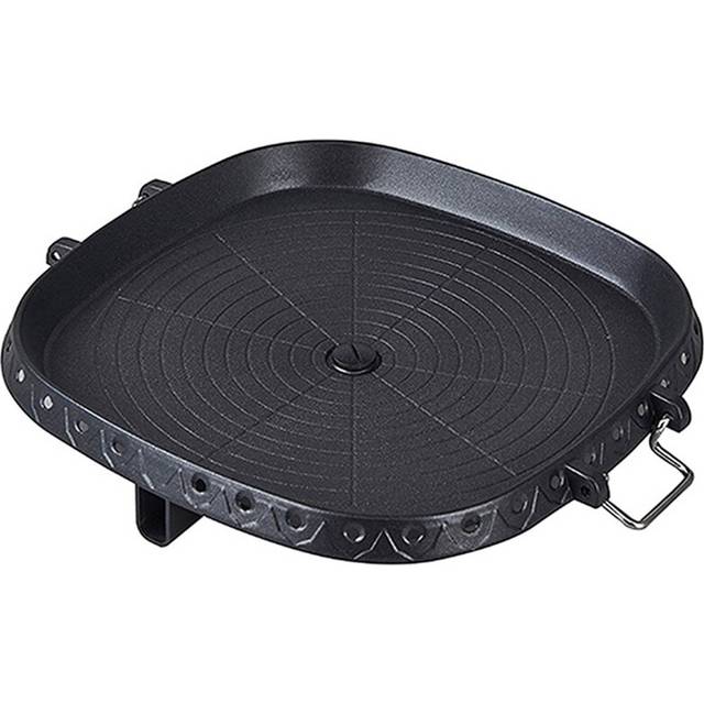 Square Nonstick Korean Grill Pan Barbecue Portable Hot Plate Stone Coating Household Outdoor Baking Tray