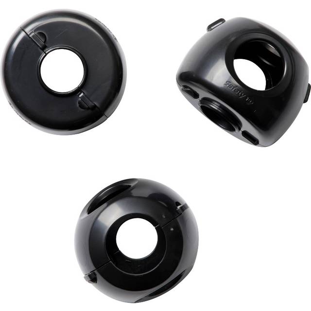 Safety 1st 136940 Door Knob Cover, Black - Pack of 3