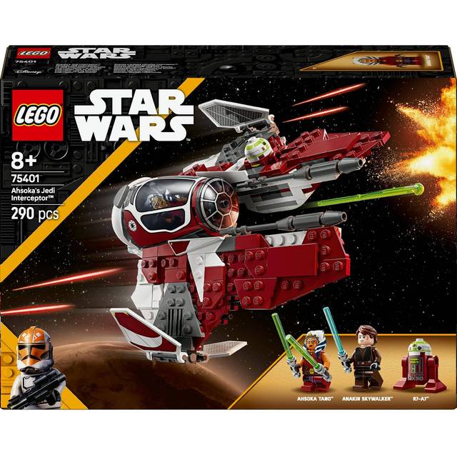 LEGO Star Wars Ahsoka&#39;s Jedi Interceptor Building Toy 75401