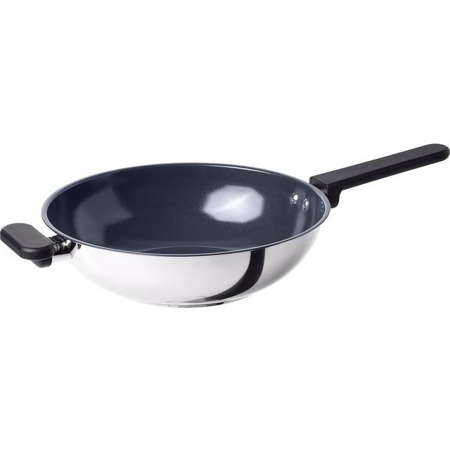 MIDDAGSMAT wok, non-stick beläggning/rostfritt stål, 28 cm