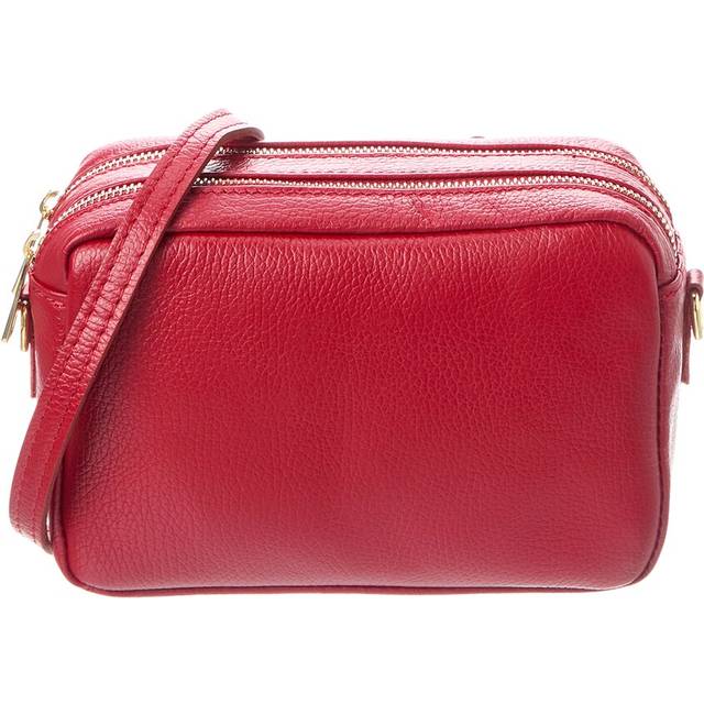 Persaman New York Sandra Leather Metallic Clutch
