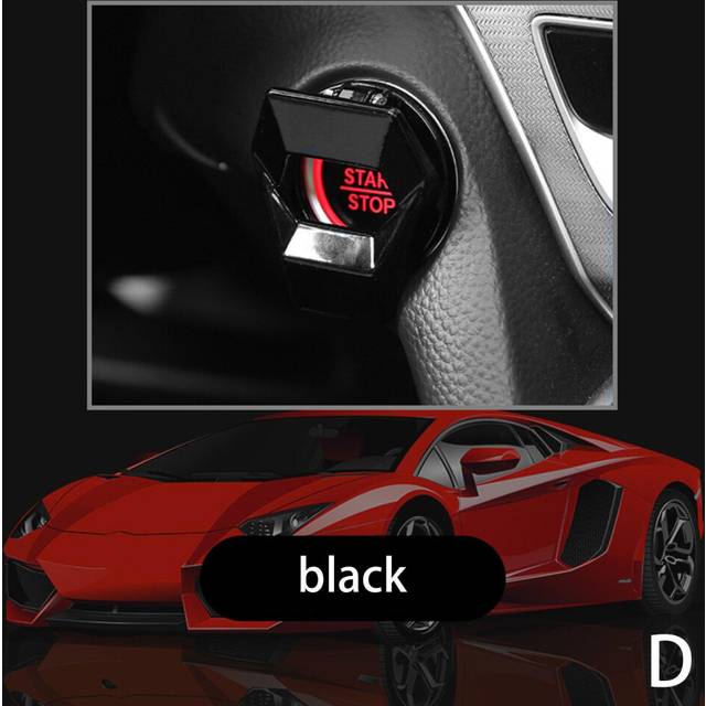 (D) One- Start Car Key Systems Key blade Ignition Engine Stop Push Button