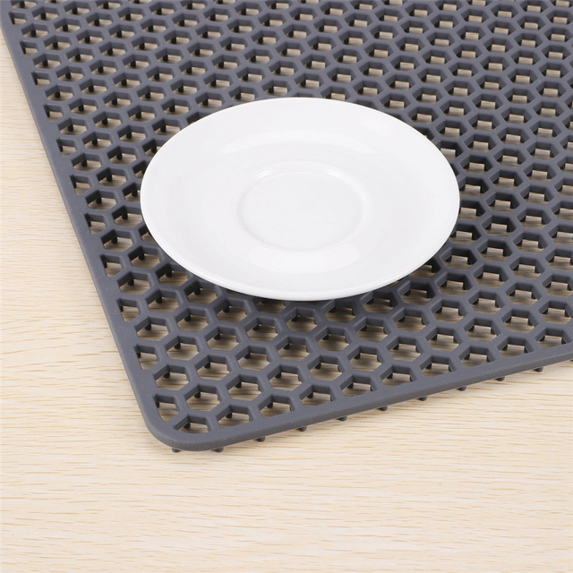 Silicone Sink Protector Mats,Dish Drying Mat Counter(Gray)