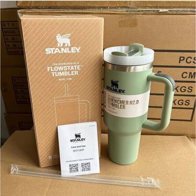 For Stanley Quencher H2.0 FlowState 40 oz Insulated Mug (Bay Oak)