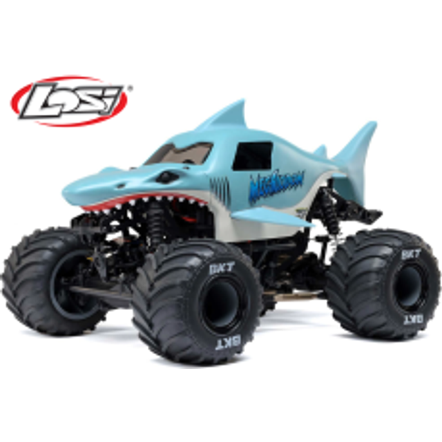 LOS 1/18 Mini LMT Megalodon 2S 4X4 Monster Truck RTR C-LOS01026T3