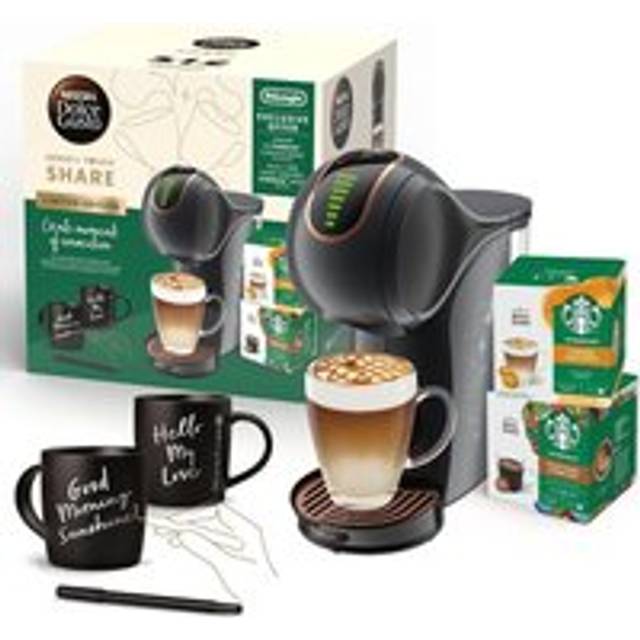 De'longhi Nescafe Dolce Gusto, Genio S Touch EDG426.B Share Bundle, Pod Capsule Coffee Machine, Espresso, Cappuccino, Latte and more, Black
