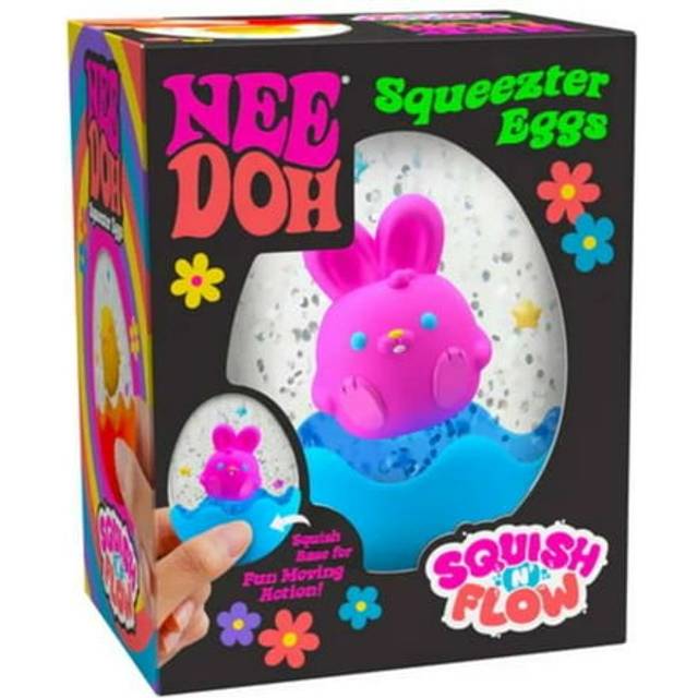 NeeDoh Squeezter Egg - Mind & Body for Ages 3 to 12 - Fat Brain Toys