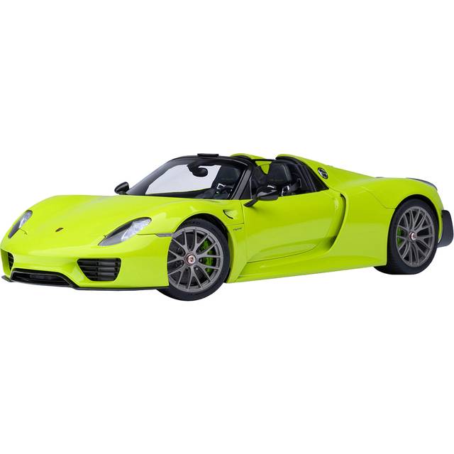 Porsche 918 Spyder &#34;Weissach Package&#34; Acid Green 1/18 Model Car by Autoart