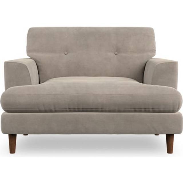 Cooper Snuggle Chair - Aqua Clean Chenille Mushroom
