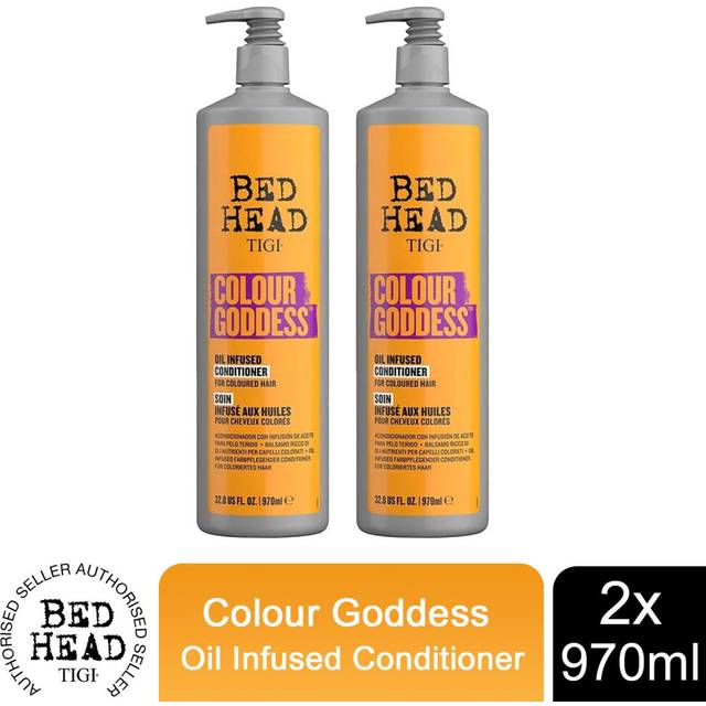 Bed Head Colour Goddess Conditioner for Coloured Hair 970ml, 2 Pack