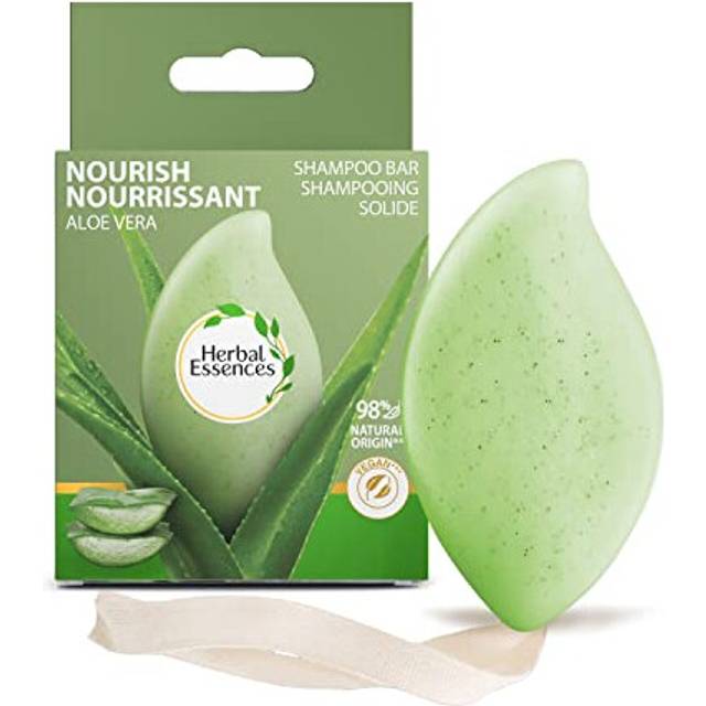 Hydrating Vegan Shampoo Bar with Aloe Vera Gel, Solid Travel Toiletries for Dry Hair (70G) Rich Lather, 98% Natural Origin, Cruelty Free & Recyclable