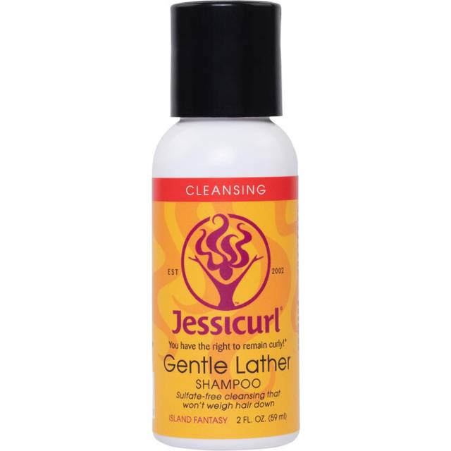Jessicurl  Gentle Lather Shampoo  Island Fantasy  2 Fl oz Cleansing Curly Hair Shampoo  Vegan  Sulfate Free Shampoo