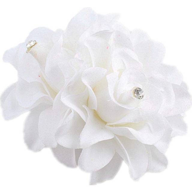 AKOAK Hair Clip New Beauty Women's Bridal Wedding Rhinestone Orchid Hair Clip Barrette Women Accessories (1Pcs White)