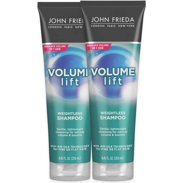 John Frieda Volume Lift Shampoo for Natural Fullness  Safe for Color-Treated Hair  Volumizing Shampoo for Fine or Flat Hair  8.45 oz Pack of 2