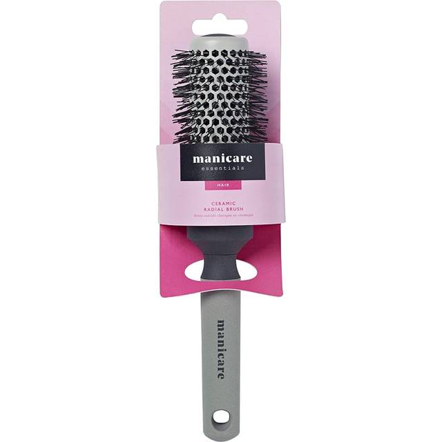 Ceramic Radial Brush For Blow-Drying, Suitable For All Hair Lengths And Types, Anti-Static Synthetic Bristles, Non-Slip Handle, Smooths Hair,