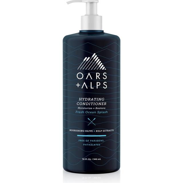 Oars + Alps Men's Sulfate Free Conditioner  Infused with Kelp and Algae Extracts  Fresh Ocean Splash  32 Fl Oz