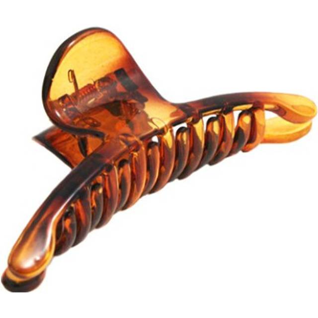 Mia Slim Clip Jaw Clamp Hair Accessory Hair Styling Tool Bun Maker Super Strong Low Profile Basic Hair Clip Beautiful Pretty Tortoise Brown For Women