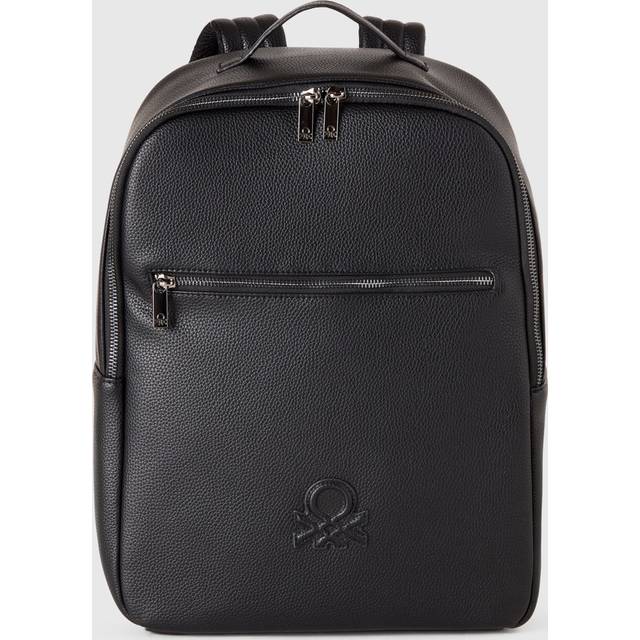 Benetton, Rucksack In Imitation Leather, size OS, Black, Men