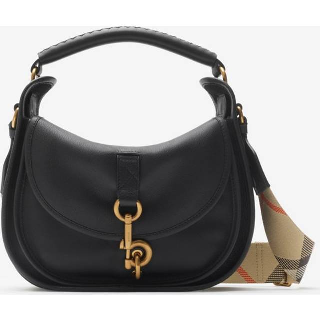 Burberry Small B Clip Messenger Bag - Black - One Size