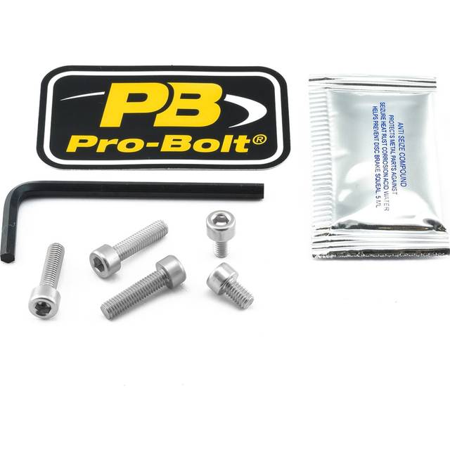 Pro-Bolt Aluminium Fuel Tank Cap Bolt Kit - Silver, Silver