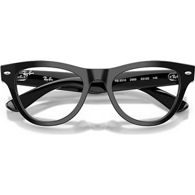 Ray - Ban Kvinna RX5510 2000 Optiska bågar Acetat Svart Transparent Cat Eye Normal