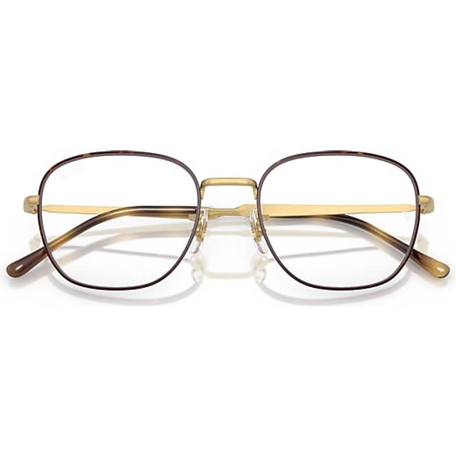 Ray-Ban RX6534 3188 51 Sköldpaddemönstradeshell Glasögon (Endast Båge) Män