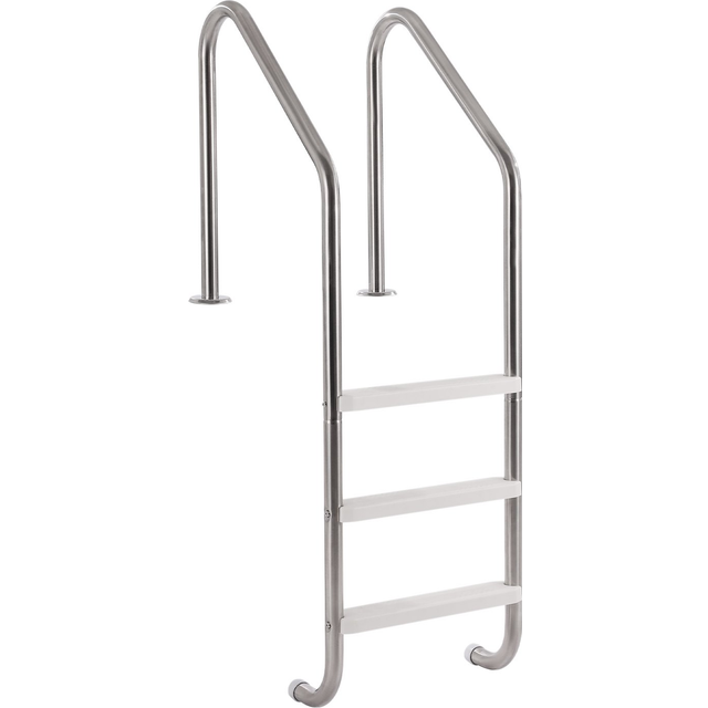 VEVOR 3-stufige Edelstahl-Poolleiter mit 2 Handl&#xE4;ufen 120kg f&#xFC;r 122-137cm Pools