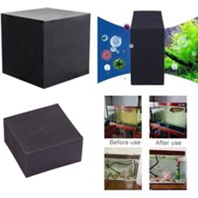 Aiperq - Water Purifier Cube Aquarium Filter Eco-Aquarium Filter Ultra Strong Filtration Absorption 10X10X5CM