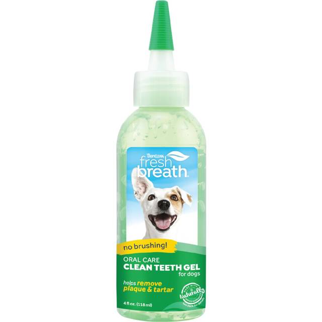 Fresh Breath Dog Teeth Cleaning Gel - No Brushing Dental Care - Breath Freshener Oral Care - Complete Dog Teeth Cleaning Solution - Helps Remove
