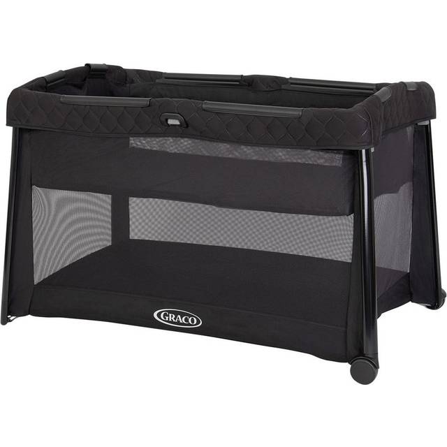 Graco FoldLite LX with Bassinet Travel Cot - Midnight