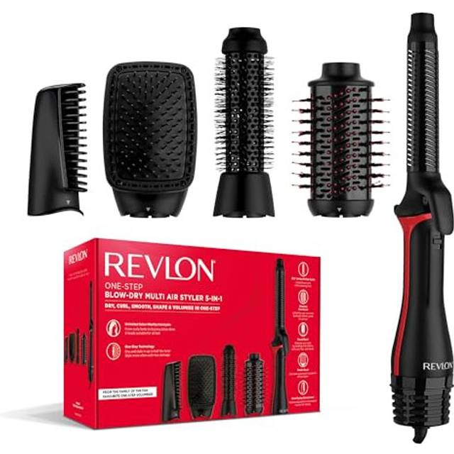 (5-in-1 Multi Styler) One-StepTM Blow-Dry Multi Air Styler 5-in-1 (Detachable Heads, Curler, Dryer, Volumiser, Styler and Shape Enhancer). RVDR5370