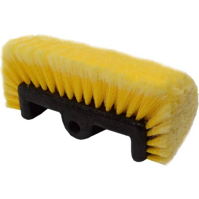 Replacement car wash brush head - 10" soft bristles - 5 sided - standard thread