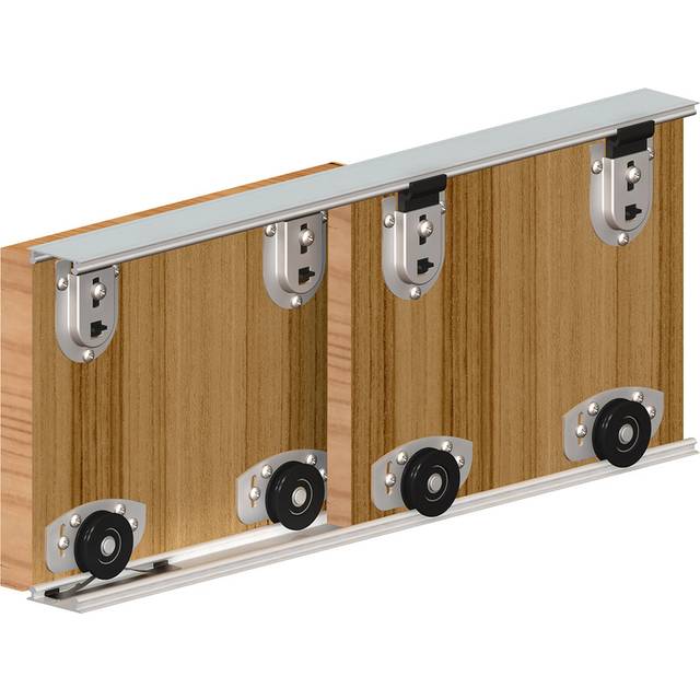 Rothley Ares 2 Sliding Door Kit 1800mm - Silver - 4 x 4.5 x 184.5cm