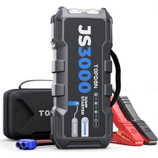 Topdon js3000 portable car jump starter 12v 3000a battery booster handled pack